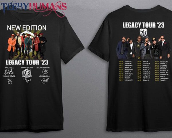 New Edition Band Retro Shirt Legacy Tour 2023 1